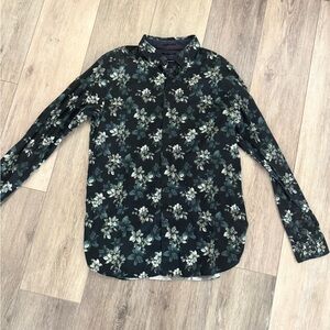 Ted Baker Black Floral Men's Shirt